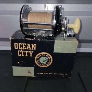 Vintage Ocean City 936M Conventional Saltwater Fishing Reel - Made In Phila USA
